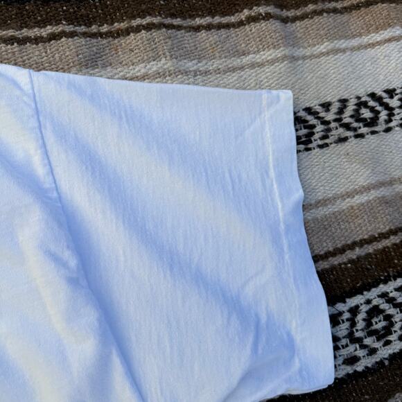 Vintage 90's Virginia Miller Cat Kitten Art White Pocket Long Sleep Shirt Sz OS - Picture 6 of 8